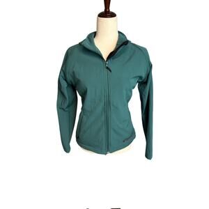 Zorrel weather series forest green zip up fitted mid-weight jacket coat small